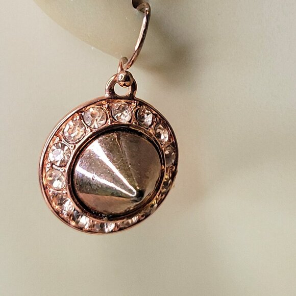 Rose Gold Cone Earrings - Picture 2 of 9